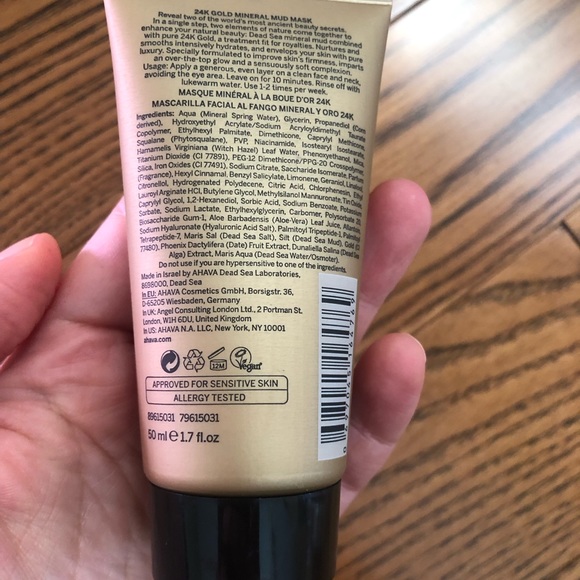 AHAVA 24K Gold Mineral Mud Mask 50ml - Picture 2 of 4